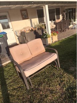 Outdoor Loveseat Glider