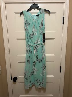 Blue/Aqua/Mint Floral Dress Size 10 R&K
