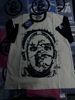 Black and white Hellstar Graphic Shirt