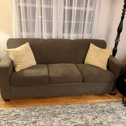 excellent Condition, Sofa Bed, Brown Corduroy