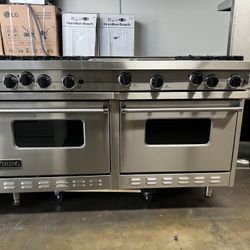 Viking 60”Wide All Gas Range Stove In Stainless Steel 