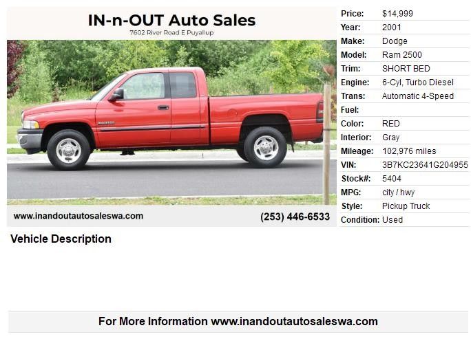 2001 Dodge Ram