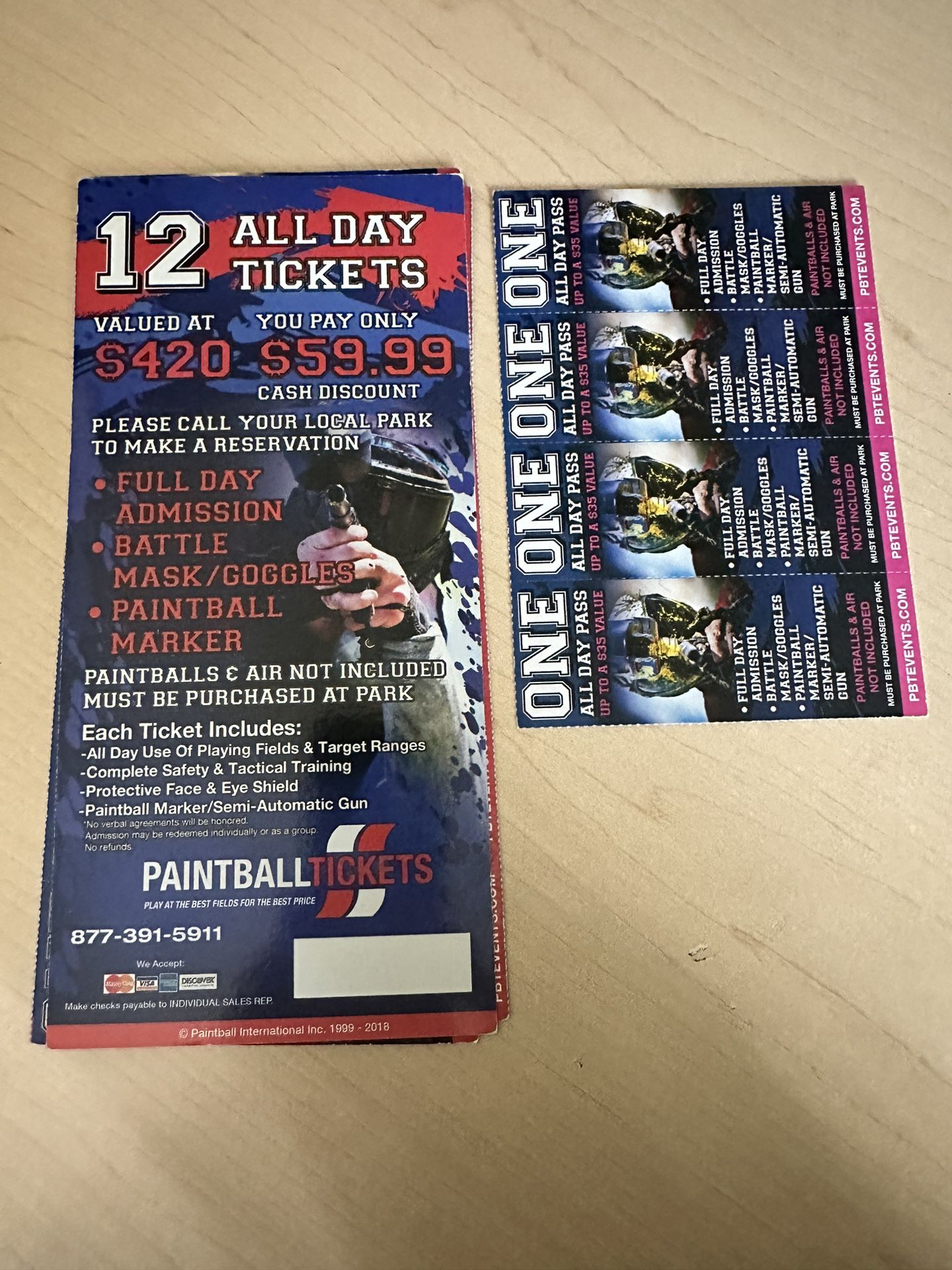 Paintball Tickets