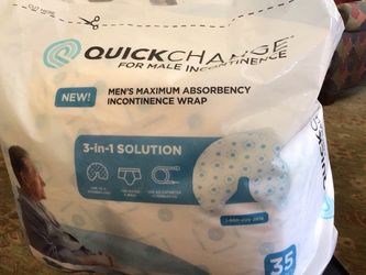 QuickChange Men's Maximum Absorbency Incontinence Wrap 35ct