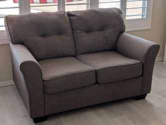 Loveseat grey couch sofa