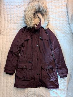 DKNY Burgandy Winter Coat (small)