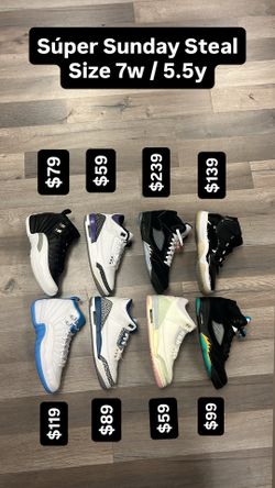 Size 7w / 5.5y Jordan Nike