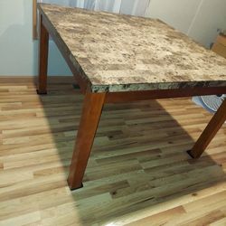 Kitchen Brown Marble Table