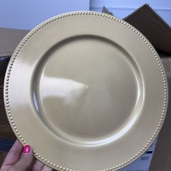 59 Gold Charger Plates 