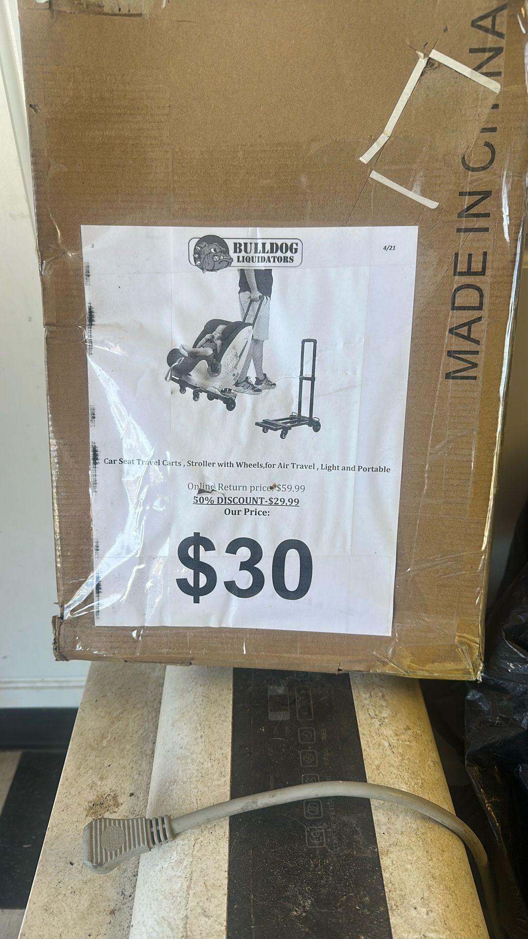 Car Seat Travel Carts , Stroller With Wheels , For Air Travel , Light And Portable