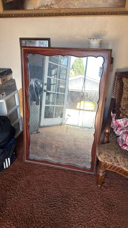 Large Mahogany Mirror.