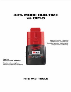 M12 12-Volt Lithium-Ion 2.0 Ah Compact Battery Pack