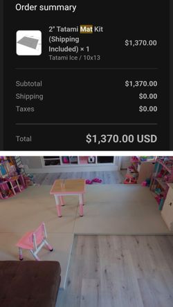 Fuji 2" Tatami mat kit 10x13