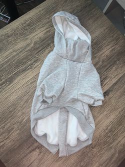 Gray Dog Hoodie Sweatshirt