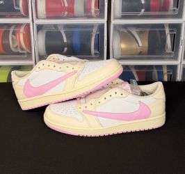 Travis Scott Jordan 1 Low “Shy Pink”