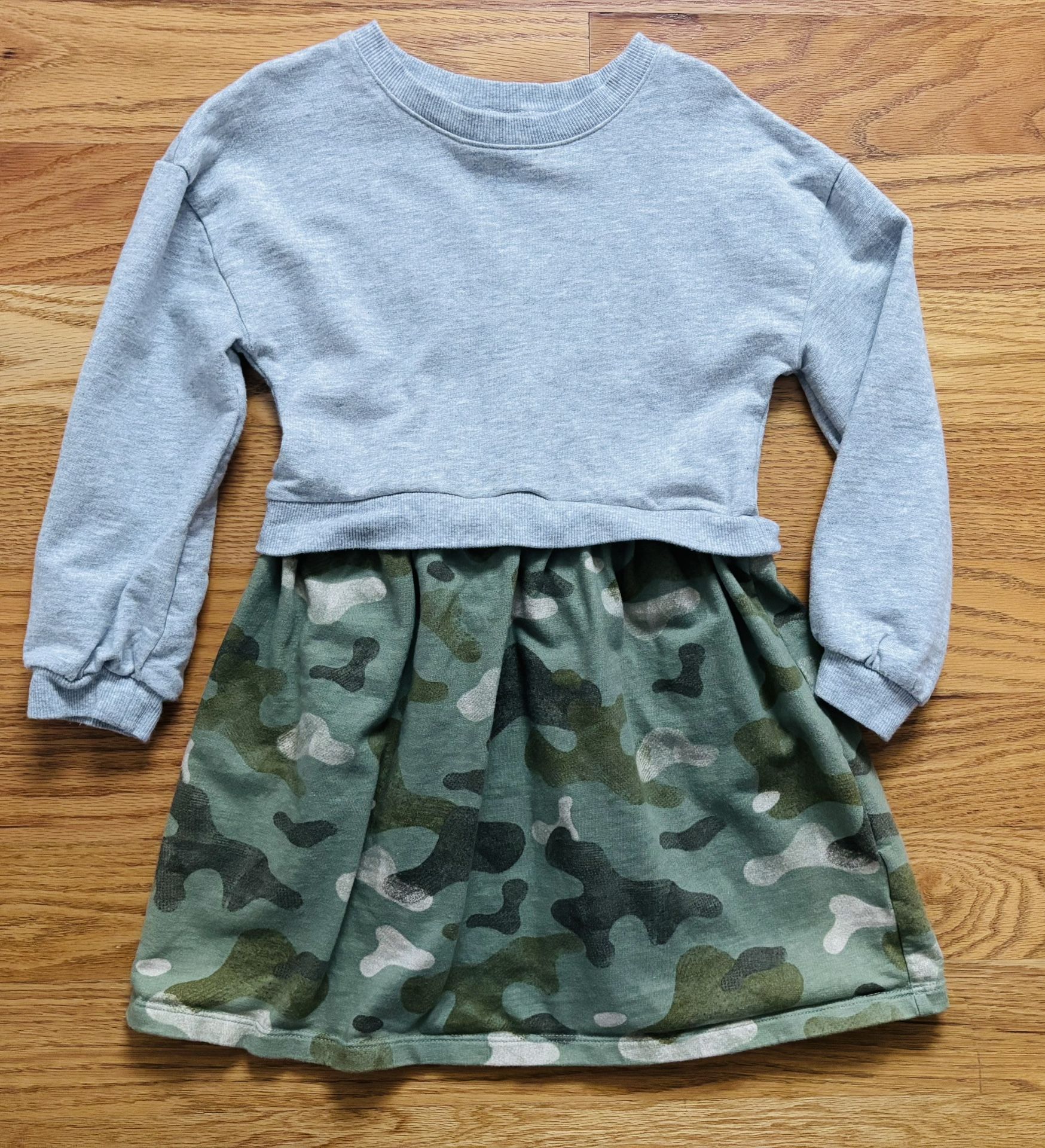 Carter’s Faux Layered Camo Skirt Sweatshirt Dress - Size 7