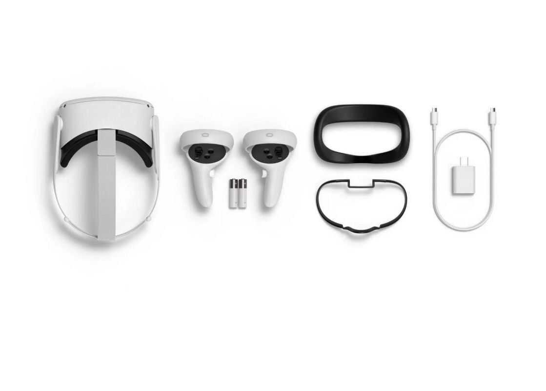 Oculus Quest 2 128 GB Advanced All-in-One Virtual Reality VR Gmaing Headset Set, White. 300$