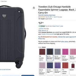 2 Brand New Travelers Club Carry  On