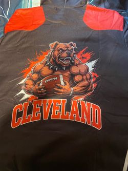 Brand new Cleveland Browns Bulldog Graphic Football Jersey