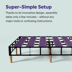 Purple Mattress Minimalist Platform Bed Frame - King