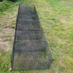 Mink Cage Rabbit Cage Row Of Metal Cages (7 Cages In A Row, 10 Ft Long) (One Cage 35×16×16H) 5 Rows Available 