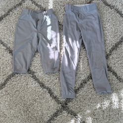 Baseball Pants — 2 Pairs — Adult Size Small