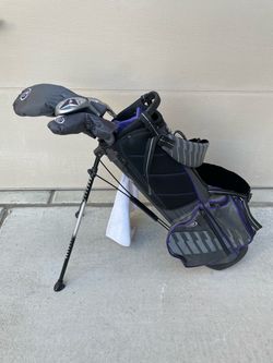 U.S. Kids golf Stand Bag with Clubs and Head Covers