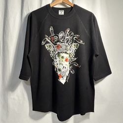 Crooks & Castles 3/4 Sleeve Tee, (L) 