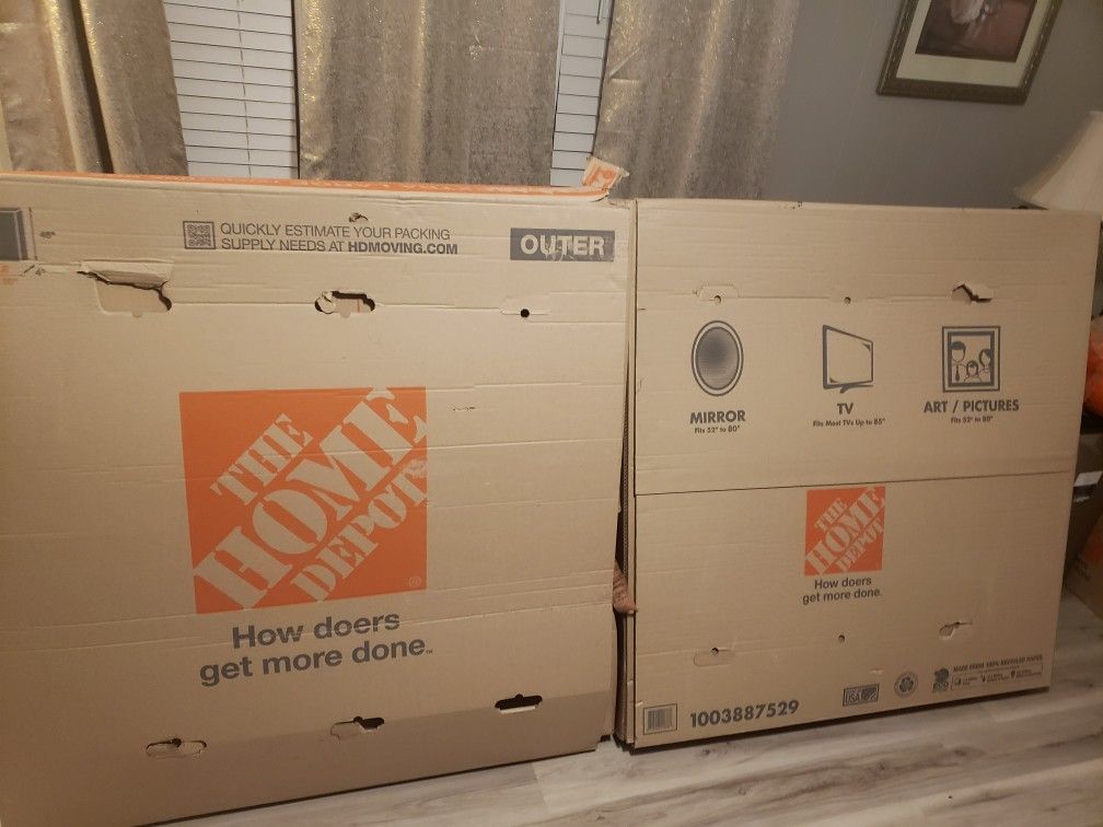 75" Tv / Mirror Protection Boxes for Moving
