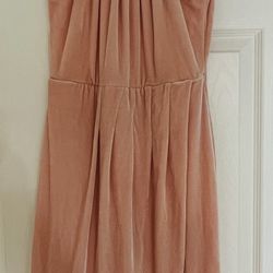 Cupcakes And Cashmere Womens Pink Pleated Wales Velvet Faux Wrap Midi Dress 2