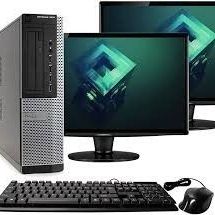 Dell Desktop With 2 LCD Monitors 