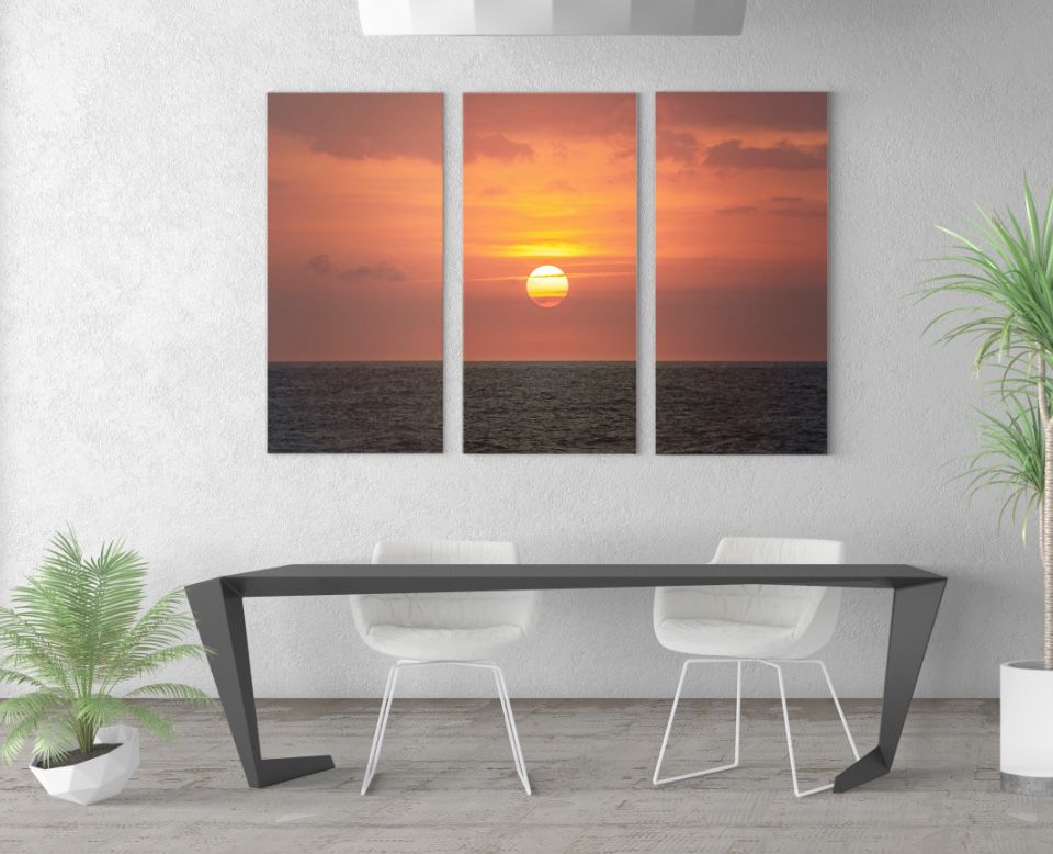 Sunset Canvas Wrap 3 piece set