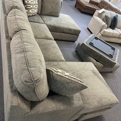 Ophannon U Shaped Sectional Sofa With Double Chaise