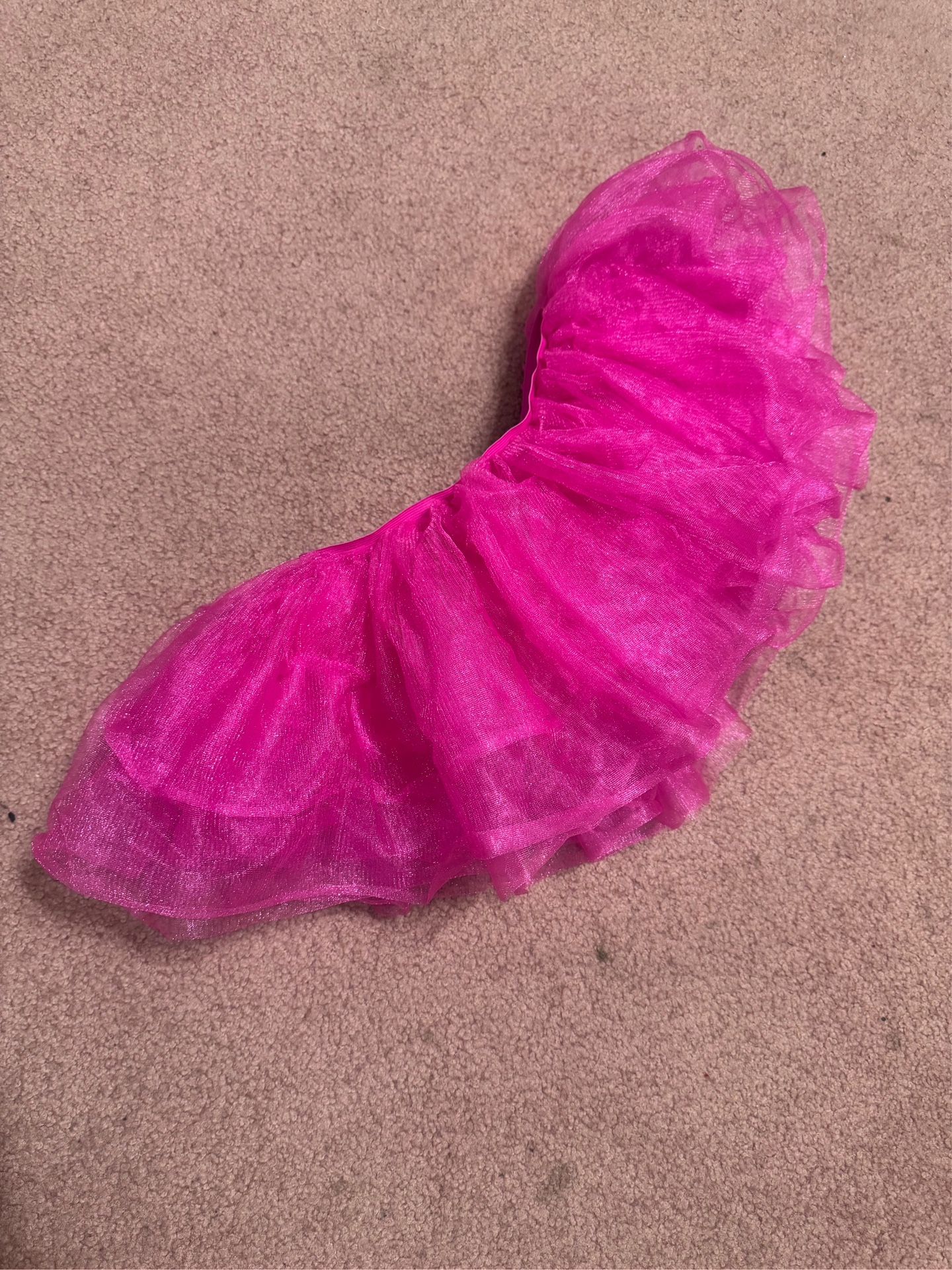 Hot pink neon tutu mini skirt costume 80s festival rave