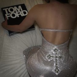 Rhinestone Dress (Cross) Design 