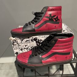 Vans -Marvel Deadpool/ Black SK8 Hi tops 