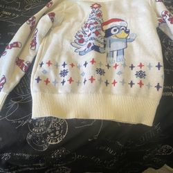 Bluey Christmas Sweater For Kid 4t