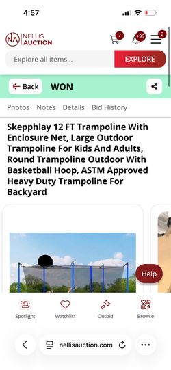 12 foot trampoline