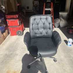 Rolling Leather Office Chair