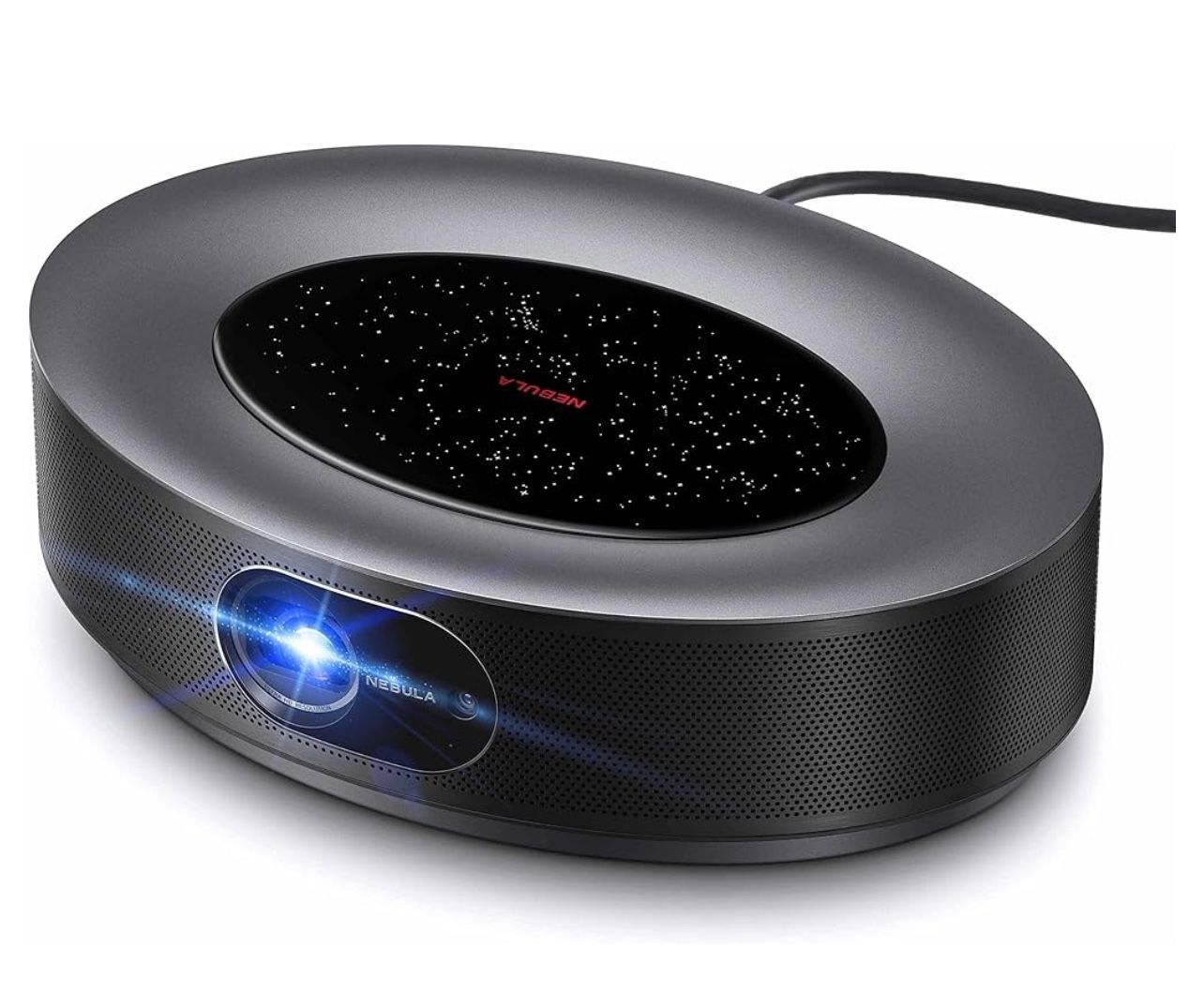 NEBULA 4K Projector, Cosmos Max 4K UHD TV Home Theater/Entertainment Projector, Android TV, Dolby Digital Plus, 360 ° of True 3D, Keystone Correction
