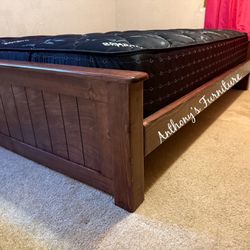 New Queen Bed With Mattress 
