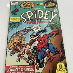 SPIDEY SUPER STORIES #2 1974, 1ST APPEARANCE Of JENNIFER Of The JUNGLE, VG/FN