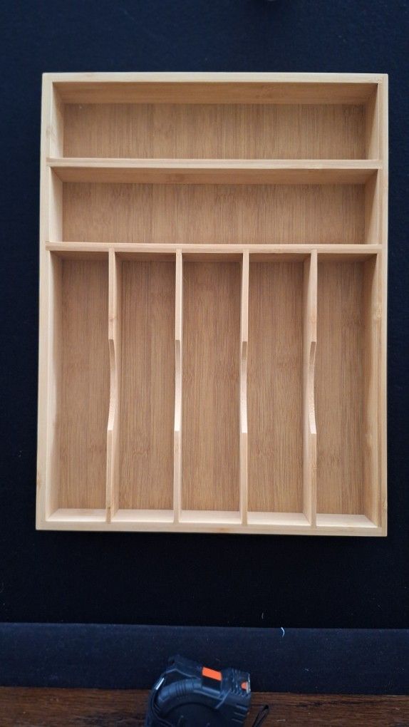 Royal Craft Wood 12 X 16 Solid Bamboo Utensil Drawer Organizer Brand New! Top Quality!