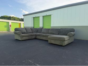 Green/Gray Sectional Couch