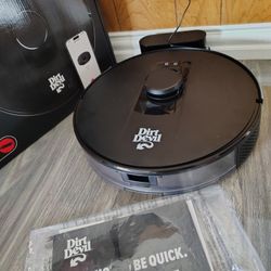 Dirt Devil Robot Vacuum for Carpet and Tile Floors with LIDAR Navigation, Wi-Fi-enabled App, 110 Minute Run-Time for Daily Cleaning, Model #EV3420