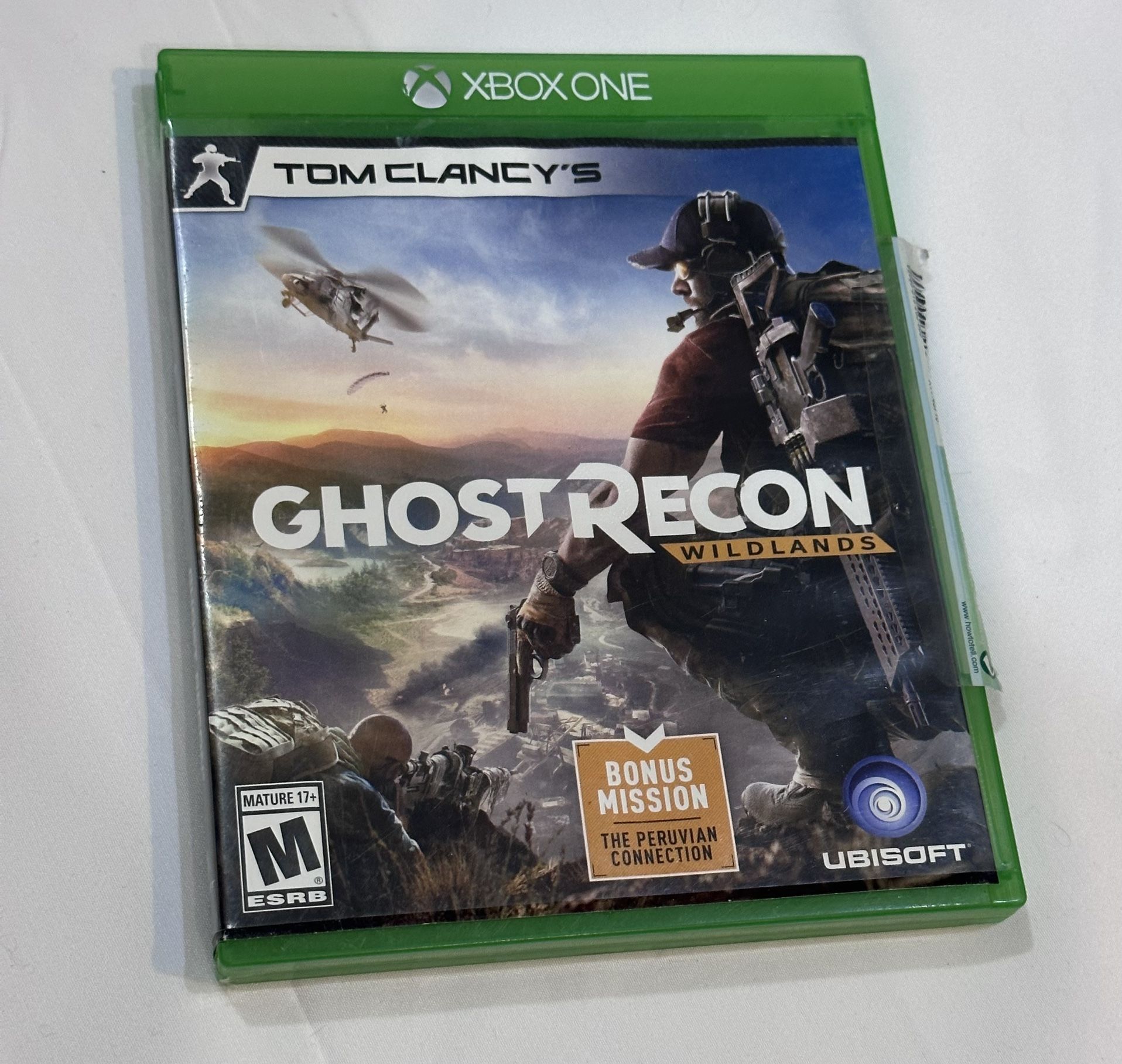Ghost Recon XBox One Game with Case & Inserts Ubisoft Tom Clancy