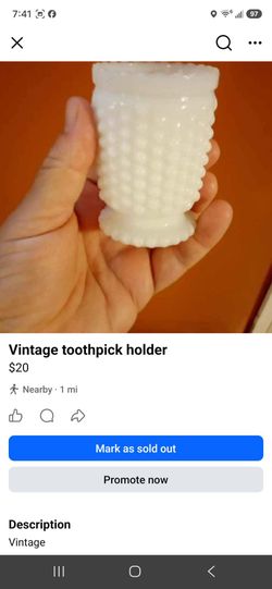 Vintage toothpick holder