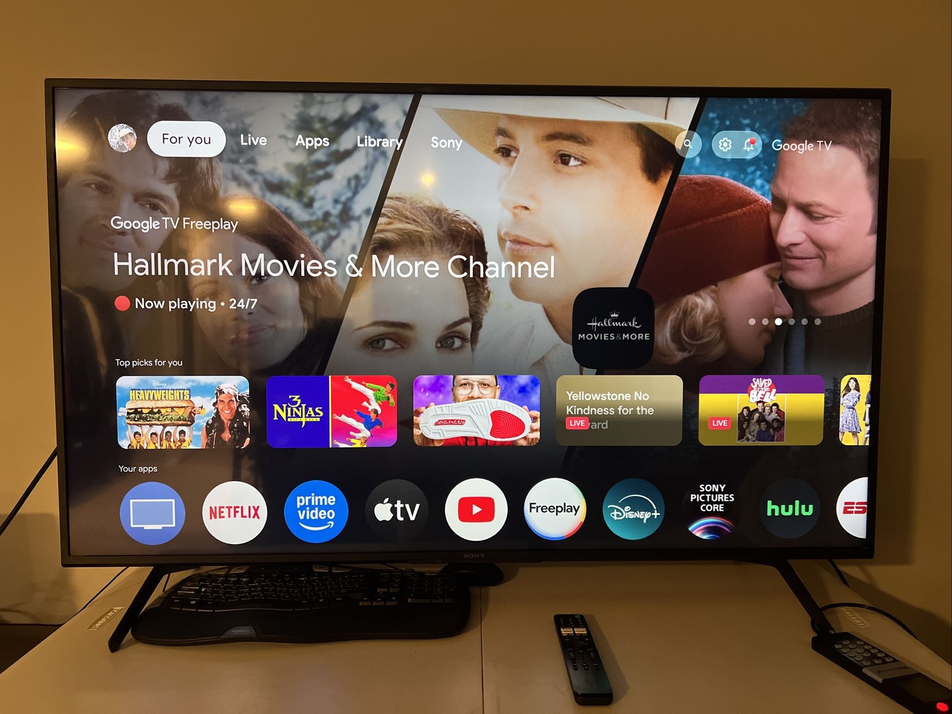 Sony X80J 55 "inch" 4k 2160p Ultra HD LED Smart TV With Remote And HD Cord