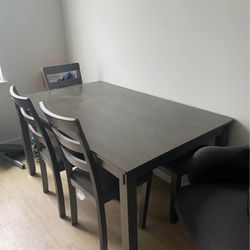 Table and chairs