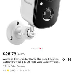Vision Well Outdoor/Indoor Wireless Security Cameras